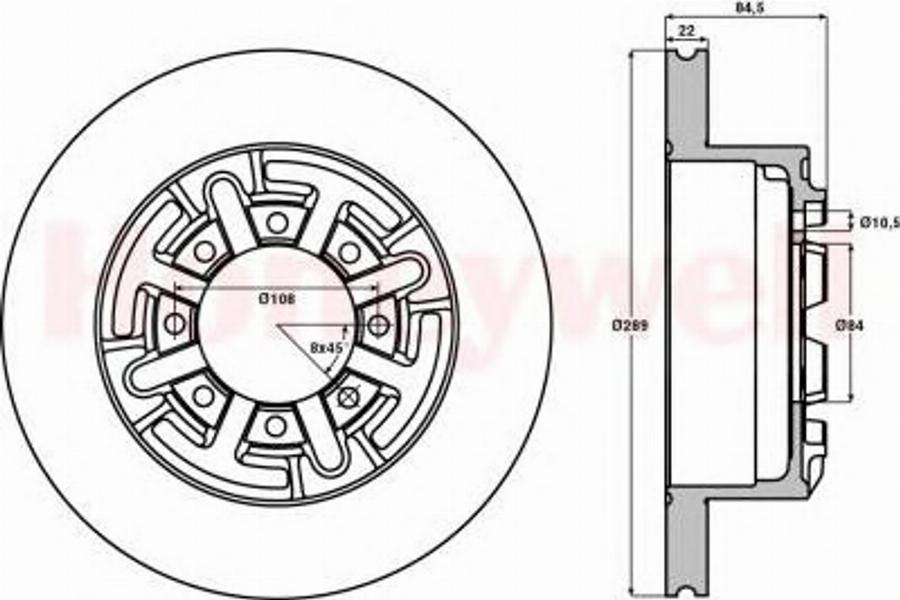 BENDIX 562469B - Kočioni disk www.molydon.hr