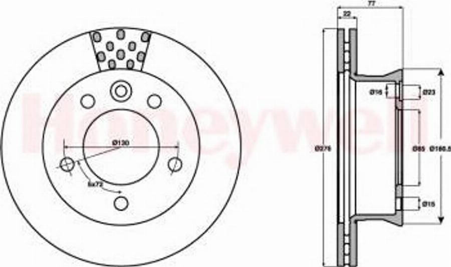 BENDIX 562483B - Kočioni disk www.molydon.hr