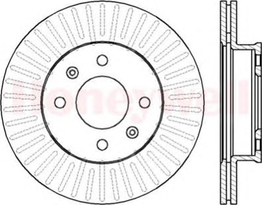 BENDIX 562425B - Kočioni disk www.molydon.hr