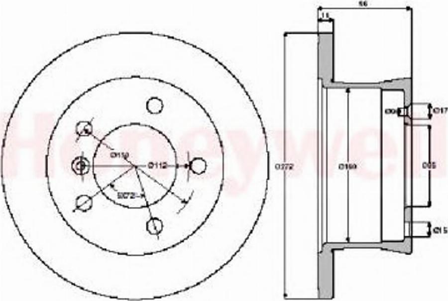 BENDIX 562471 B - Kočioni disk www.molydon.hr