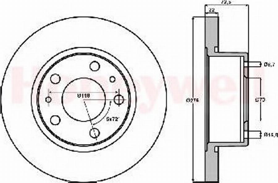 BENDIX 562478B - Kočioni disk www.molydon.hr