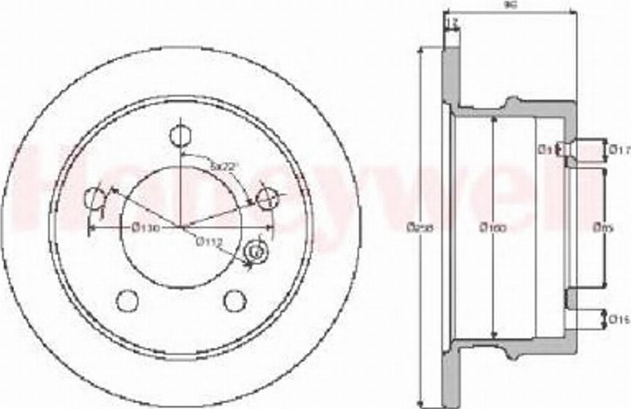 BENDIX 562473B - Kočioni disk www.molydon.hr