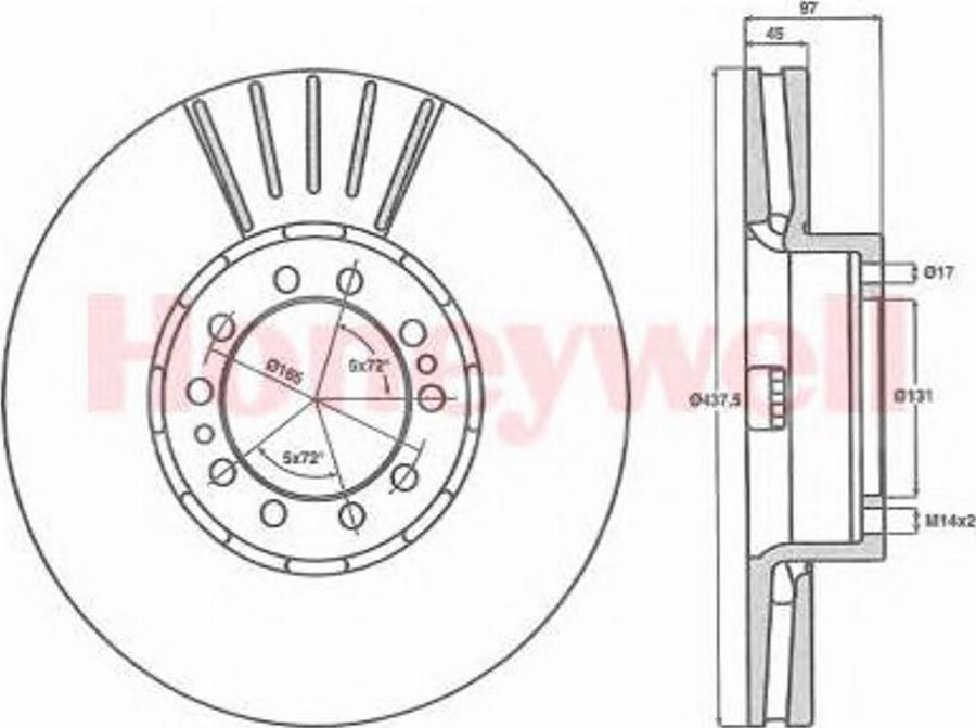 BENDIX 567953B - Kočioni disk www.molydon.hr