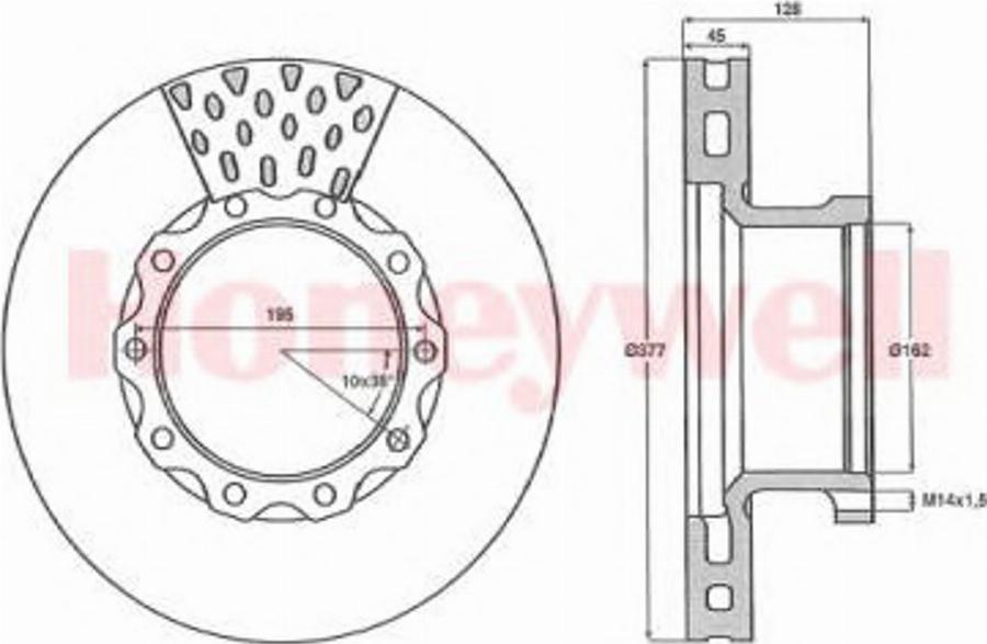 BENDIX 567403B - Kočioni disk www.molydon.hr