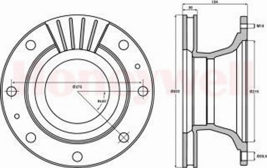 BENDIX 567116B - Kočioni disk www.molydon.hr