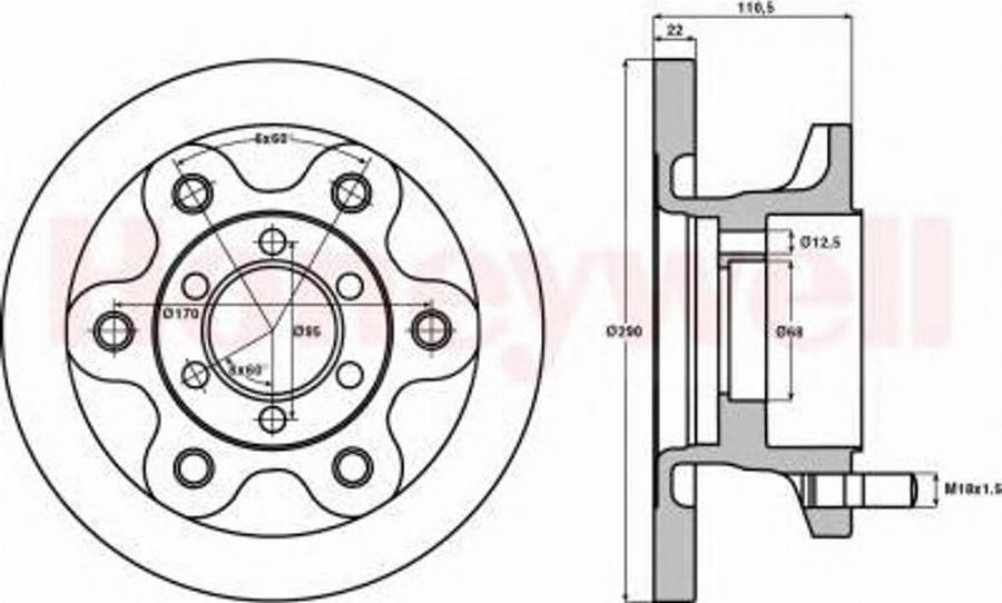 BENDIX 567118 B - Kočioni disk www.molydon.hr