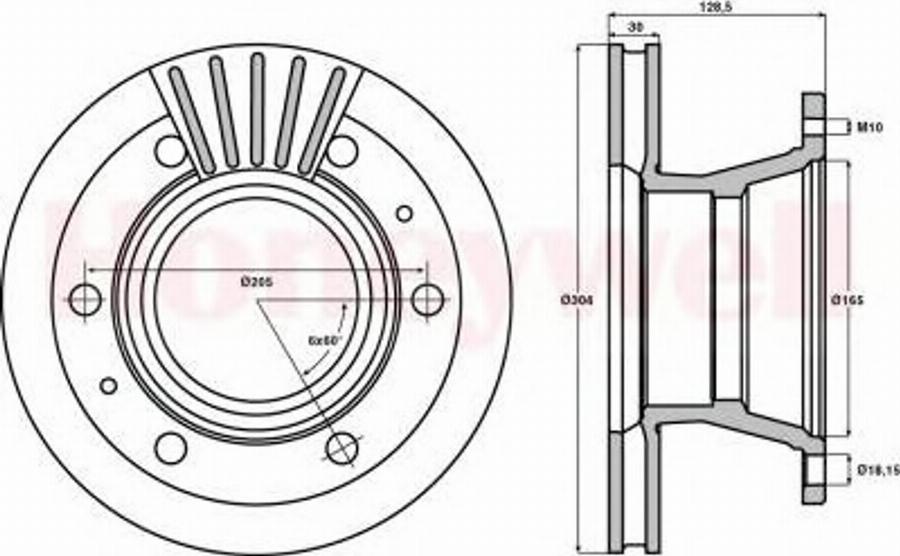 BENDIX 567127B - Kočioni disk www.molydon.hr