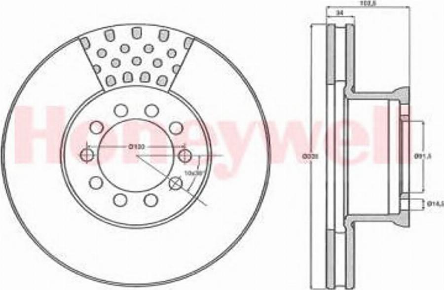 BENDIX 567764B - Kočioni disk www.molydon.hr