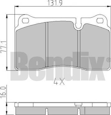 BENDIX 510958 - Komplet Pločica, disk-kočnica www.molydon.hr