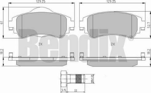 BENDIX 510965 - Komplet Pločica, disk-kočnica www.molydon.hr