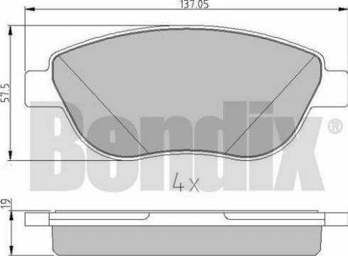 BENDIX 510961 - Komplet Pločica, disk-kočnica www.molydon.hr