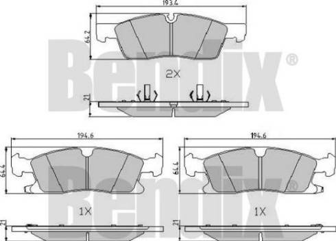 BENDIX 510908 - Komplet Pločica, disk-kočnica www.molydon.hr