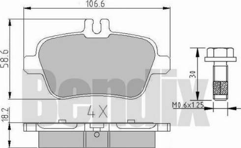 BENDIX 510914 - Komplet Pločica, disk-kočnica www.molydon.hr