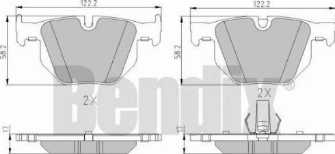 BENDIX 510596 - Komplet Pločica, disk-kočnica www.molydon.hr