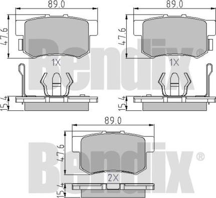 BENDIX 510591 - Komplet Pločica, disk-kočnica www.molydon.hr