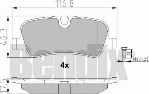 BENDIX 510544 - Komplet Pločica, disk-kočnica www.molydon.hr