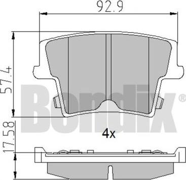 BENDIX 510556 - Komplet Pločica, disk-kočnica www.molydon.hr