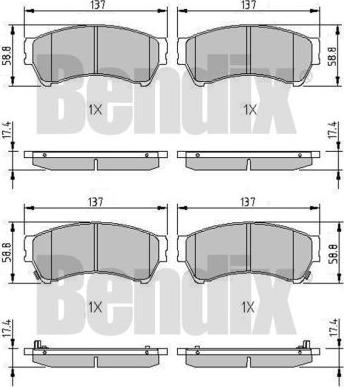 BENDIX 510568 - Komplet Pločica, disk-kočnica www.molydon.hr