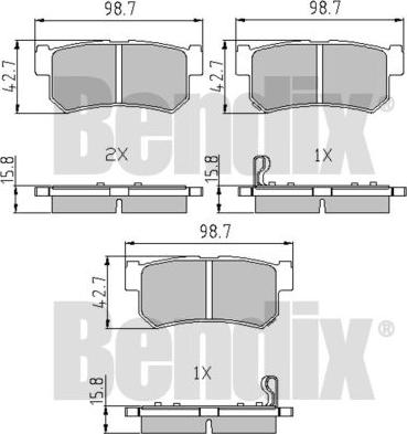 BENDIX 510563 - Komplet Pločica, disk-kočnica www.molydon.hr