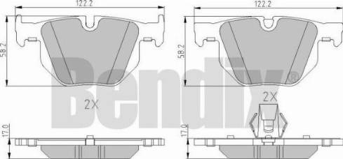 BENDIX 510586 - Komplet Pločica, disk-kočnica www.molydon.hr