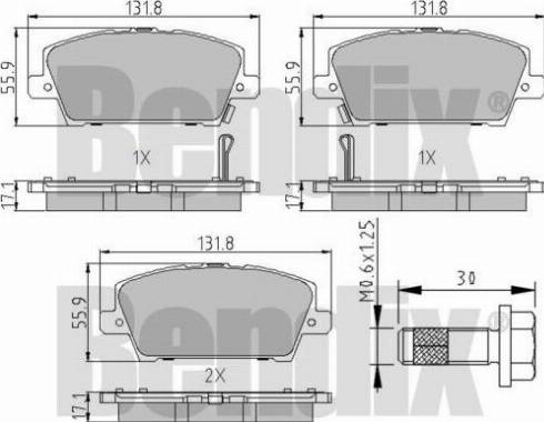 BENDIX 510534 - Komplet Pločica, disk-kočnica www.molydon.hr