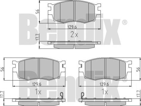 BENDIX 510537 - Komplet Pločica, disk-kočnica www.molydon.hr