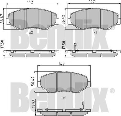 BENDIX 510699 - Komplet Pločica, disk-kočnica www.molydon.hr