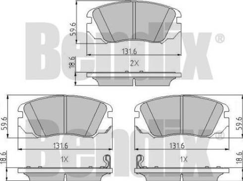 BENDIX 510660 - Komplet Pločica, disk-kočnica www.molydon.hr