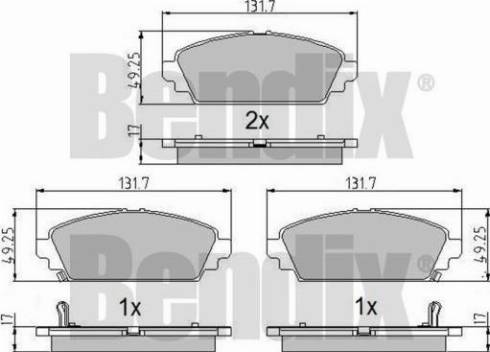 BENDIX 510638 - Komplet Pločica, disk-kočnica www.molydon.hr