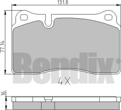 BENDIX 510671 - Komplet Pločica, disk-kočnica www.molydon.hr