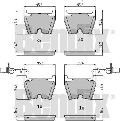 BENDIX 510673 - Komplet Pločica, disk-kočnica www.molydon.hr