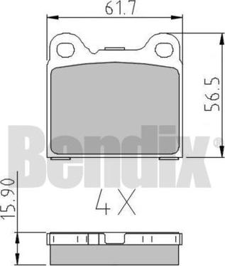 BENDIX 510091 - Komplet Pločica, disk-kočnica www.molydon.hr