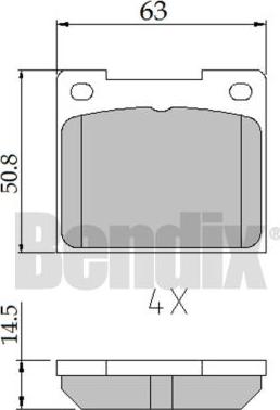 BENDIX 510097 - Komplet Pločica, disk-kočnica www.molydon.hr