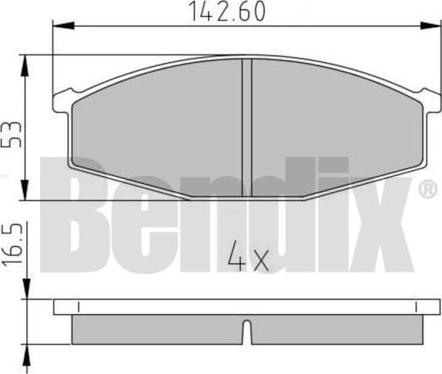 BENDIX 510055 - Komplet Pločica, disk-kočnica www.molydon.hr