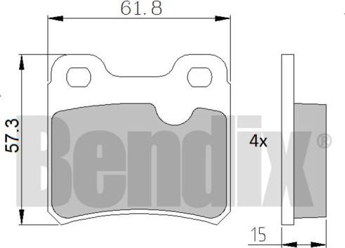 BENDIX 510065 - Komplet Pločica, disk-kočnica www.molydon.hr