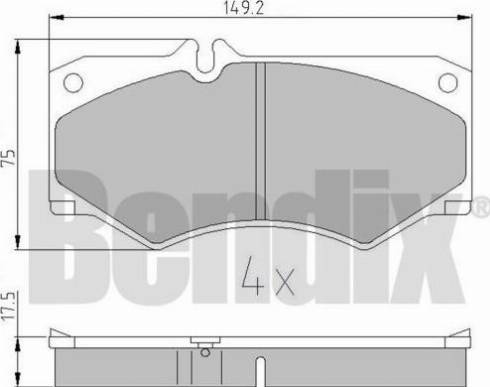 BENDIX 510015 - Komplet Pločica, disk-kočnica www.molydon.hr