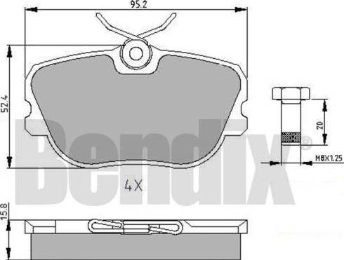 BENDIX 510012 - Komplet Pločica, disk-kočnica www.molydon.hr