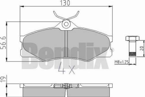 BENDIX 510020 - Komplet Pločica, disk-kočnica www.molydon.hr