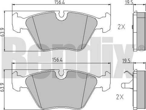 BENDIX 510074 - Komplet Pločica, disk-kočnica www.molydon.hr