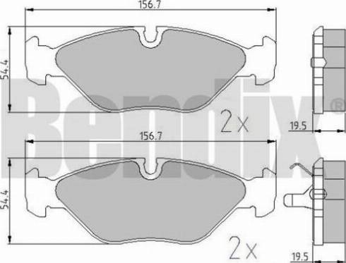 BENDIX 510073 - Komplet Pločica, disk-kočnica www.molydon.hr