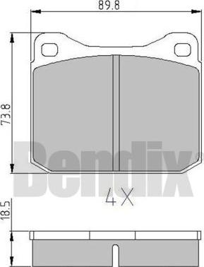 BENDIX 510111 - Komplet Pločica, disk-kočnica www.molydon.hr