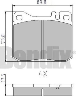 BENDIX 510112 - Komplet Pločica, disk-kočnica www.molydon.hr