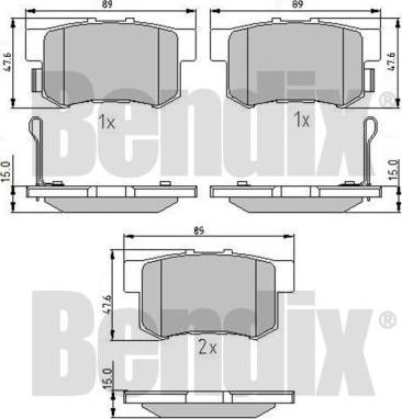 BENDIX 510132 - Komplet Pločica, disk-kočnica www.molydon.hr