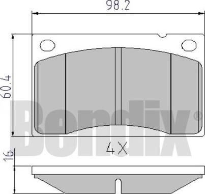 BENDIX 510137 - Komplet Pločica, disk-kočnica www.molydon.hr