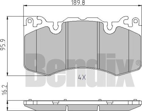 BENDIX 510863 - Komplet Pločica, disk-kočnica www.molydon.hr