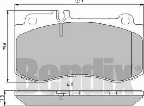 BENDIX 510878 - Komplet Pločica, disk-kočnica www.molydon.hr