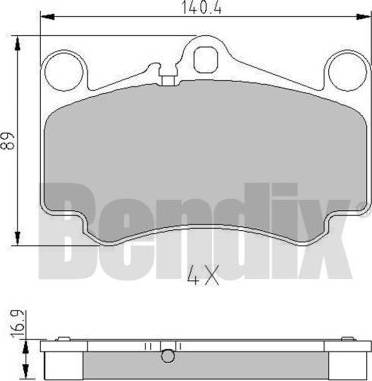 BENDIX 510872 - Komplet Pločica, disk-kočnica www.molydon.hr