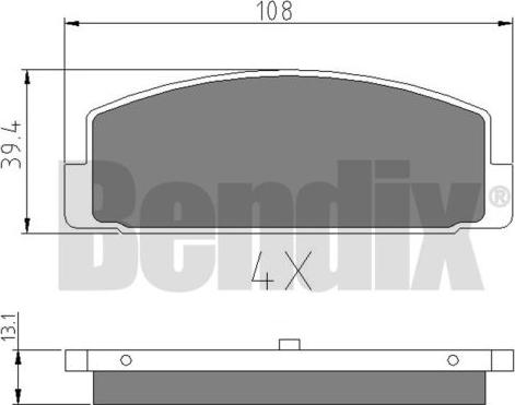 BENDIX 510360 - Komplet Pločica, disk-kočnica www.molydon.hr