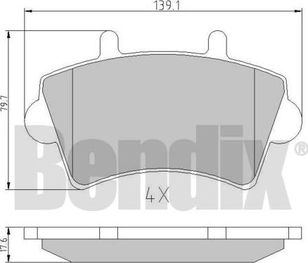 BENDIX 510368 - Komplet Pločica, disk-kočnica www.molydon.hr