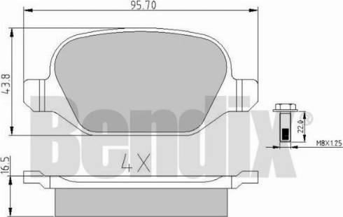 BENDIX 510387 - Komplet Pločica, disk-kočnica www.molydon.hr